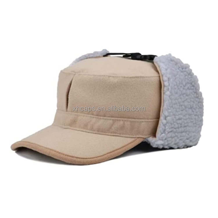 High Quality Best Selling Windproof Custom Winter Hats Earflap Cap Aviator Flight Hat